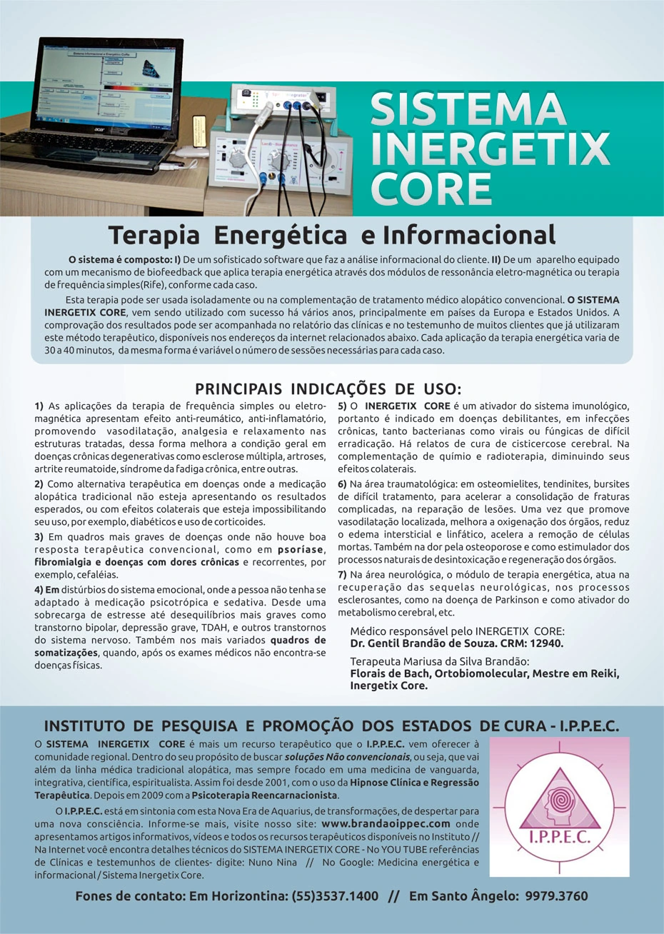 Folder Sistema Inergetix Core